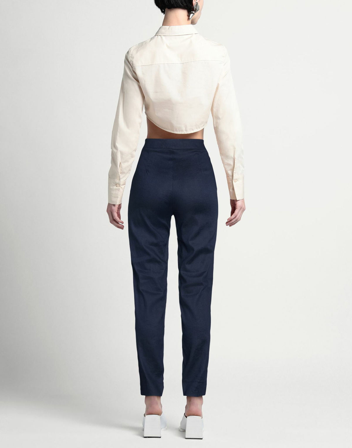 Alessia Santi Womens Pants in Navy
