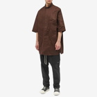 Rick Owens Men's Edfu Shirt in Brown