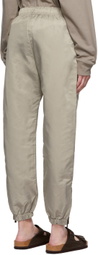 Essentials Taupe Nylon Track Pants