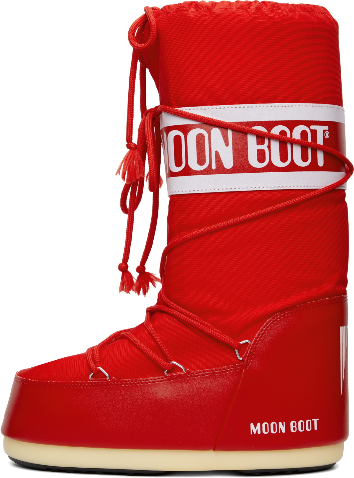 Moon Boot Red Icon Nylon Boots