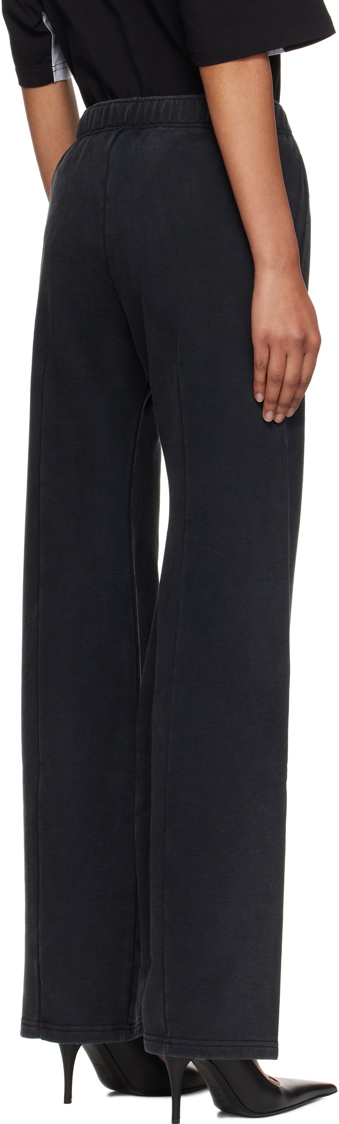 VETEMENTS Black 'Cradle Of Filth' Bell-Bottom Sweatpants
