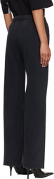 VETEMENTS Black 'Cradle Of Filth' Bell-Bottom Sweatpants