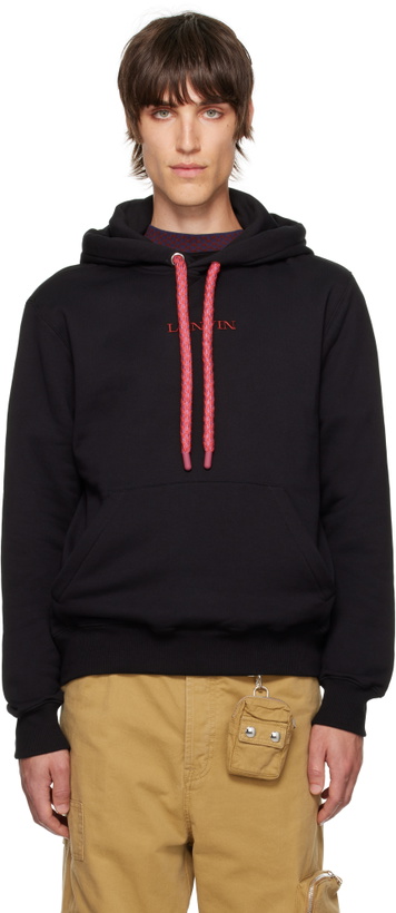 Photo: Lanvin Black Tubular Curb Hoodie