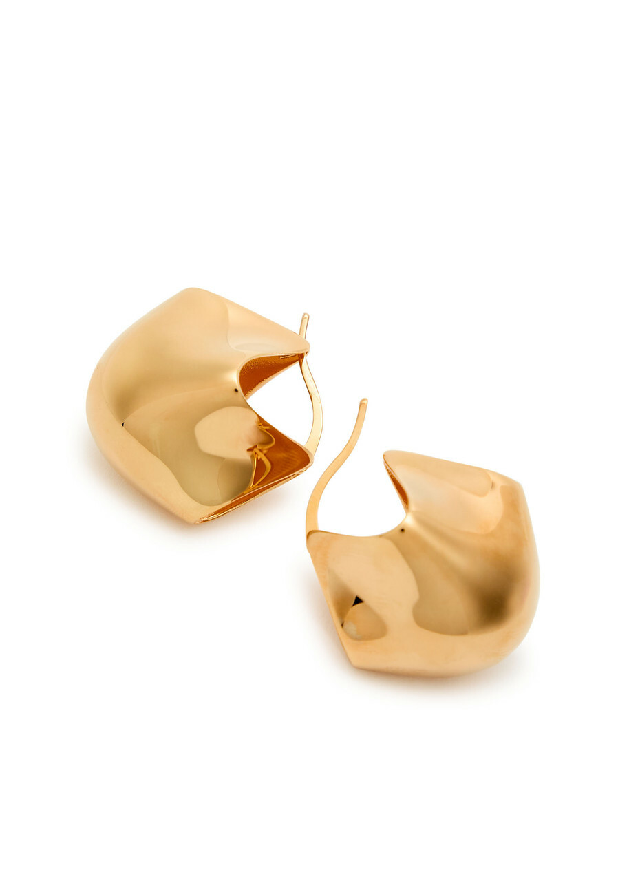 Khaite Lotus Medium 18kt Gold-plated Earrings - One Size