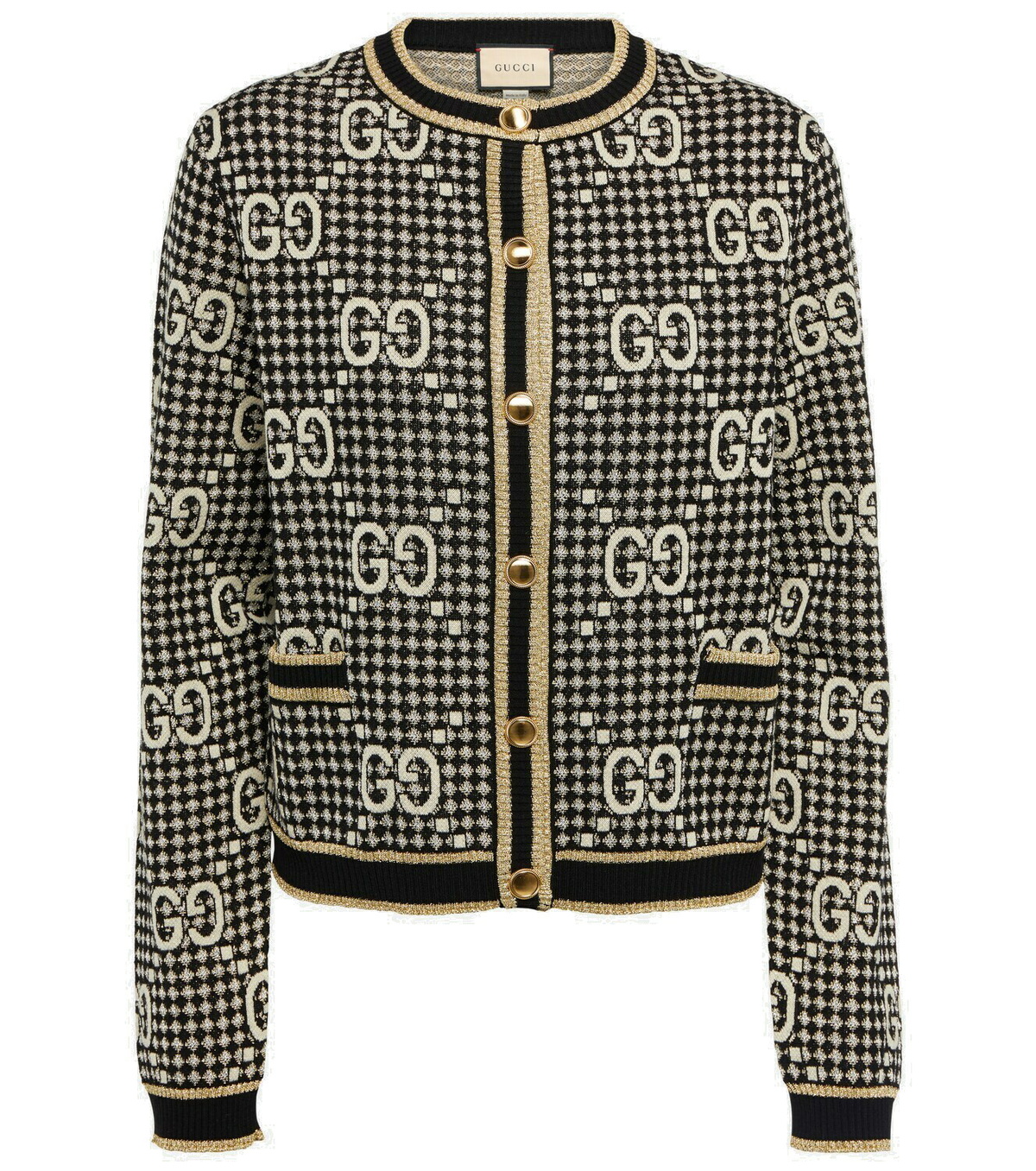 Gucci - GG wool-blend jacquard cardigan Gucci