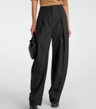 Lemaire Pleated twill wide-leg pants