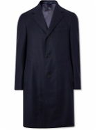 Caruso - Figaro Wool-Twill Overcoat - Blue