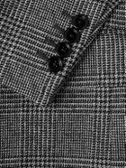 CELINE - Prince of Wales Checked Wool Blazer - Gray
