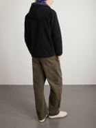 Moncler - Teddy Fleece Zip-Up Hoodie - Black