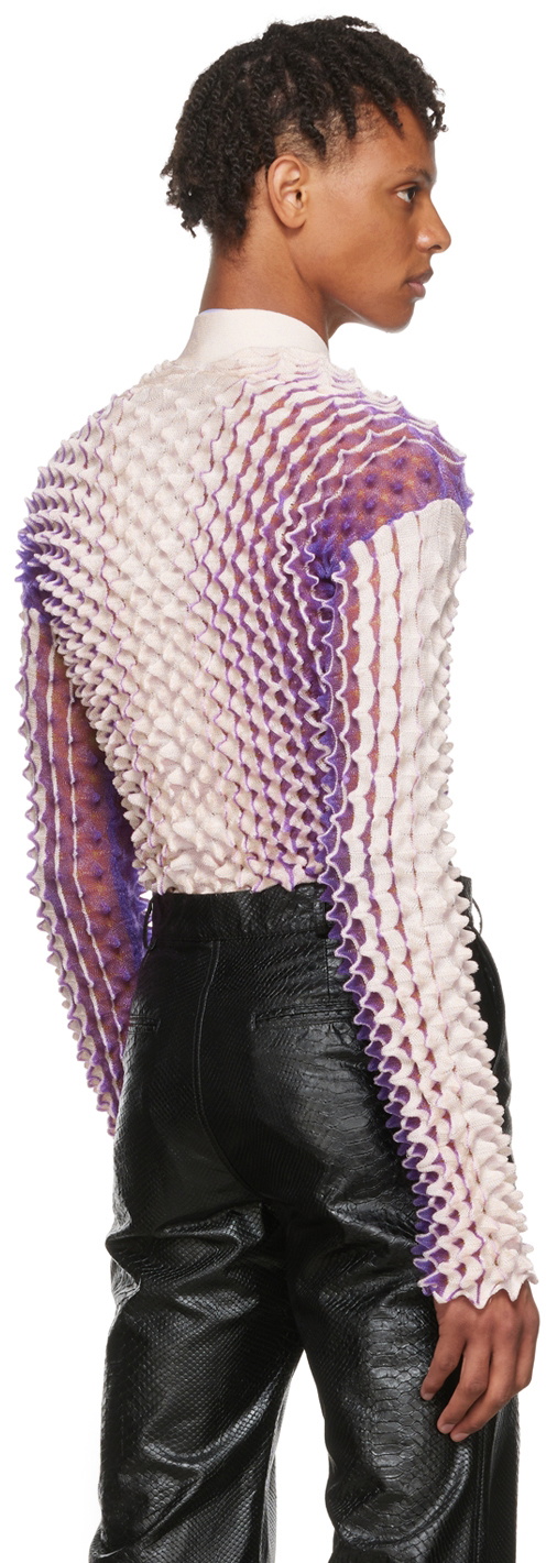 Chet Lo SSENSE Exclusive Purple Midnight Cardigan