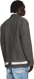 Andersson Bell Gray Inside Out Wool Blazer