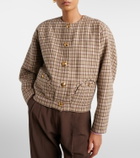 Blazé Milano Altai checked wool and cashmere jacket
