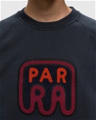 By Parra Fast Food Logo Crew Neck Sweatshirt Blue - Mens - Sweatshirts