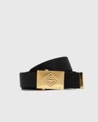 Casablanca DIAMOND LOGO SLIDE BUCKLE WEBBING BELT black/gold Men