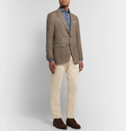 Sid Mashburn - Brown Kincaid No 3 Slim-Fit Checked Wool-Hopsack Blazer - Brown