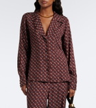 Dôen Rania paisley silk-blend blouse