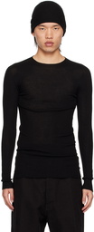 Rick Owens Black Porterville Crewneck Sweater