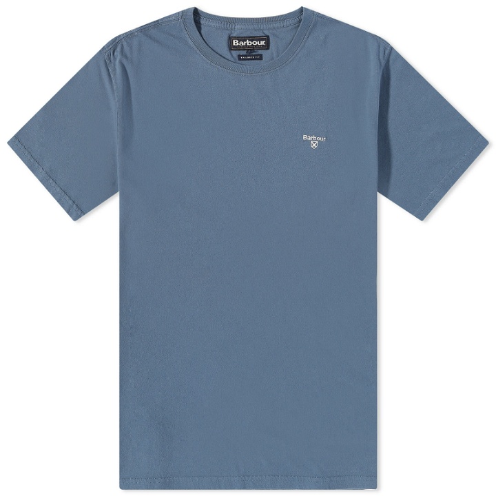 Photo: Barbour Men's Essential Sports T-Shirt in Bearing Sea