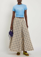 Acne Studios Distressed Logo-print Cotton-blend T-shirt Blue