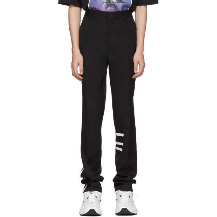 Photo: Calvin Klein 205W39NYC Black Wool Cigarette Trousers