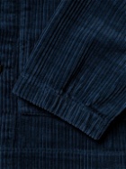 Universal Works - Houndstooth Cotton-Corduroy Overshirt - Blue