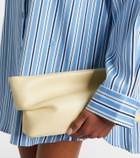 The Frankie Shop Oana striped cotton-blend shirt