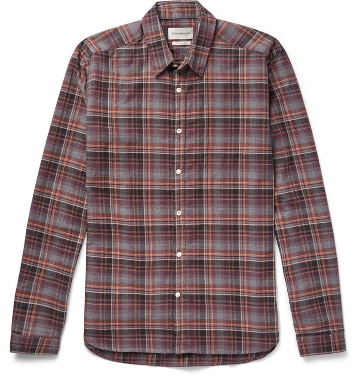 Photo: Oliver Spencer - New York Special Checked Cotton-Flannel Shirt - Multi