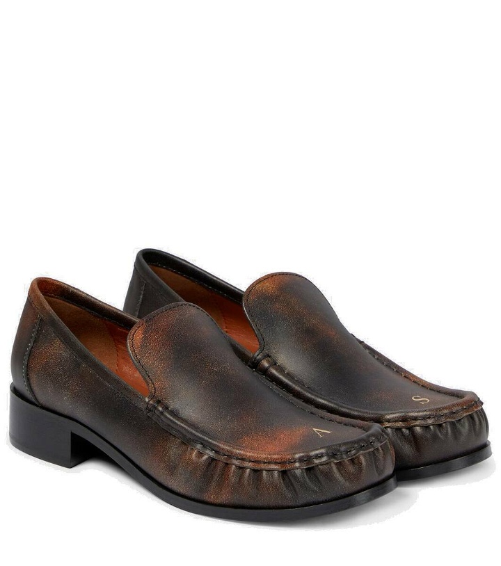 Photo: Acne Studios Babi Due leather loafers