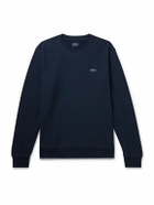 Noah - Logo-Embroidered Cotton-Jersey Sweatshirt - Blue