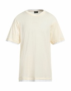 Brioni Mens T-shirt Cream