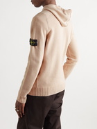 Stone Island - Logo-Appliquéd Wool-Blend Hoodie - Pink