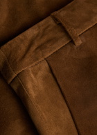 Aexae Suede Shorts Brown