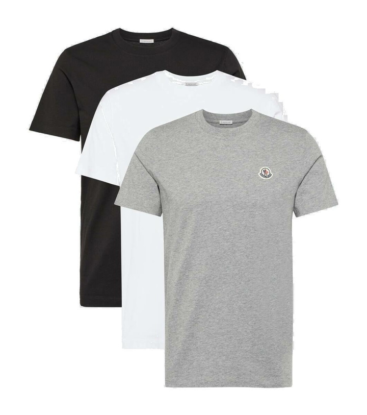 Photo: Moncler Set of 3 cotton jersey T-shirts