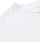 Sorry In Advance - Embellished Garment-Dyed Cotton-Jersey T-Shirt - White