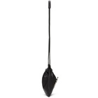 Ys Black Leather Drawstring Pouch