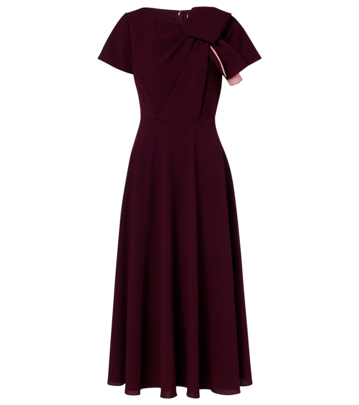 Photo: Roksanda Luna bow-detail crêpe midi dress