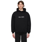 Balenciaga Black Logo Medium Fit Hoodie