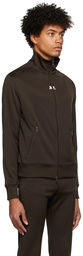 Courrèges Brown Jersey Zip Sweater