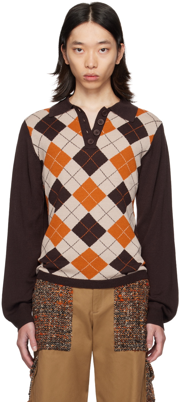 Anna Sui SSENSE Exclusive Orange Polo