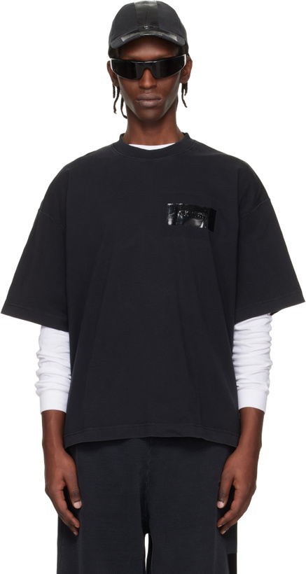 Photo: VETEMENTS Black Taped Logo T-shirt