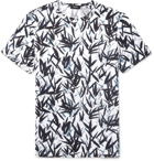 Theory - Printed Slub Linen-Jersey T-Shirt - White