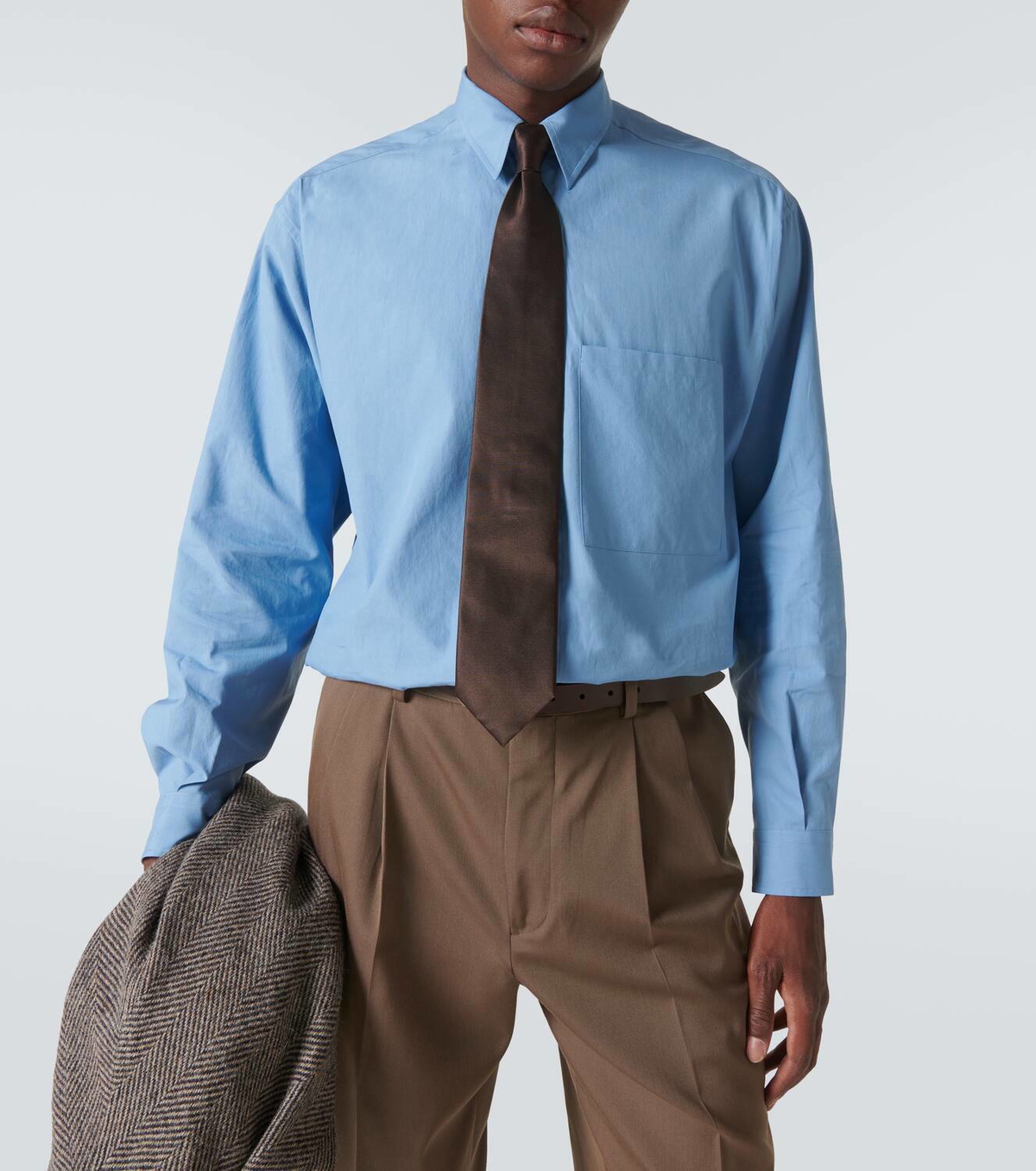 トップス AURALEE FINX COTTON TWILL SHIRT Auralee Finx cotton twill shirt Auralee