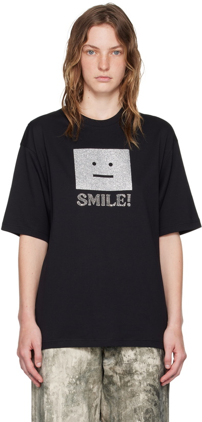 Photo: Acne Studios Black Relaxed-Fit T-Shirt