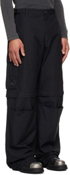 032c Black Double-Edged Sword Cargo Pants