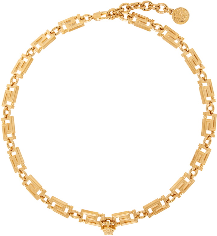 Photo: Versace Gold Greca Necklace