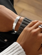 HOORSENBUHS - Slot Logo-Embossed Sterling Silver Cuff - Silver