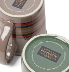Pendleton - Camp Stripe Set of Four Printed Ceramic Mugs - Multi