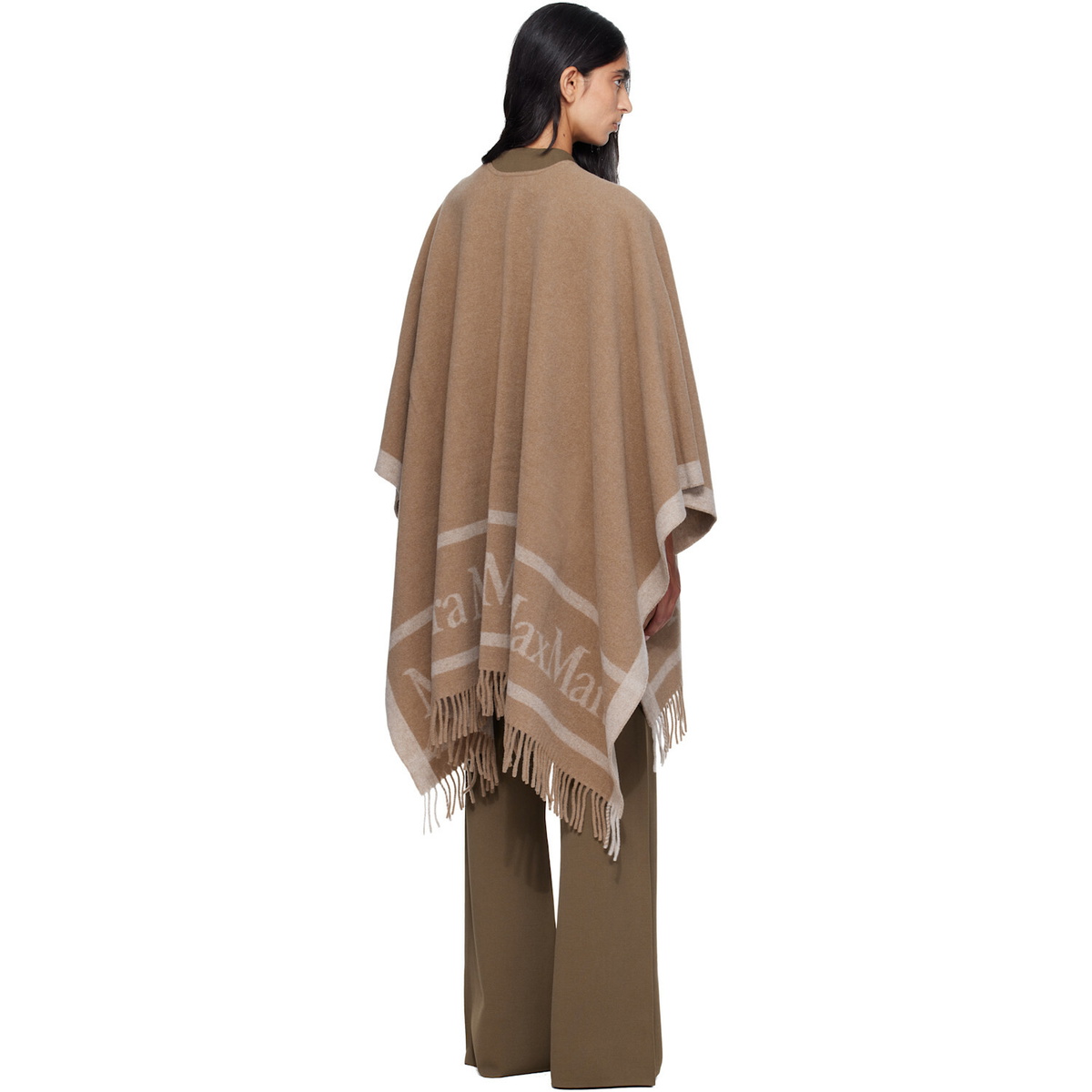 Max Mara Brown Hildestole Scarf