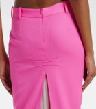 The Attico Virgin wool pencil skirt