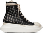 Rick Owens Drkshdw Black Abstract Sneakers